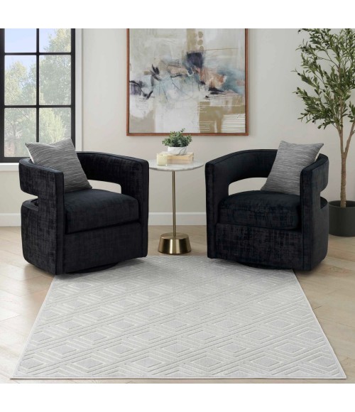 Nourison Care Free Light Grey CAF03 9 ft. X 12 ft. Rect. Rug