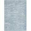 Nourison Home Care Free CAF04 Blue 6 ft. 7 in. X 9 ft. 2 in. Area Rug