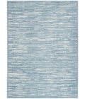 Nourison Care Free Blue CAF04 4 ft. X 6 ft. Rect. Rug