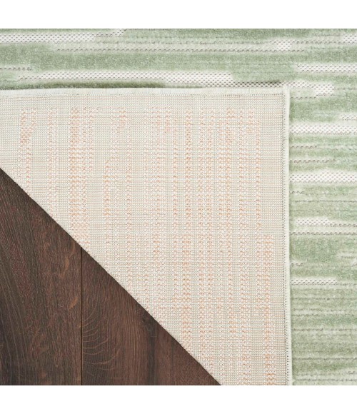 Nourison Care Free Green CAF04 4 ft. X 6 ft. Rect. Rug