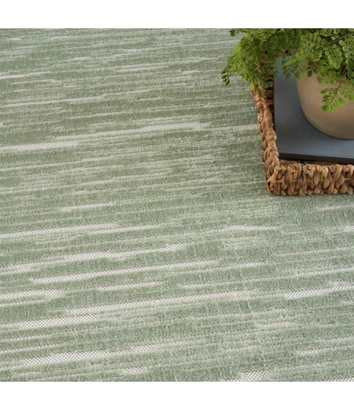 Nourison Care Free Green CAF04 4 ft. X 6 ft. Rect. Rug