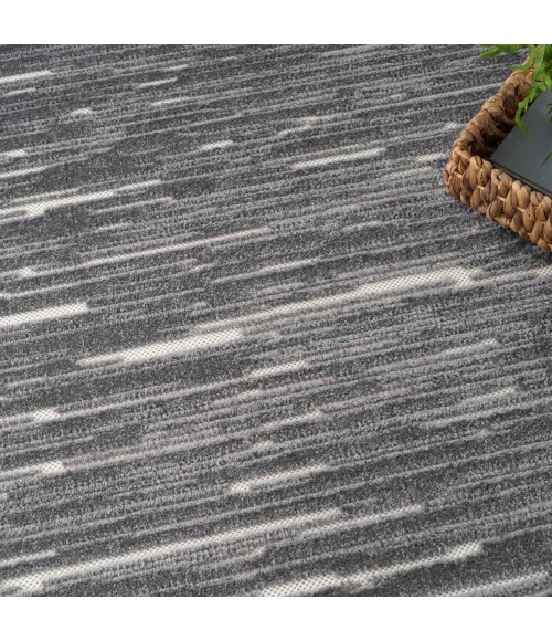 Nourison Care Free Grey CAF04 8 ft. X 10 ft. Rect. Rug