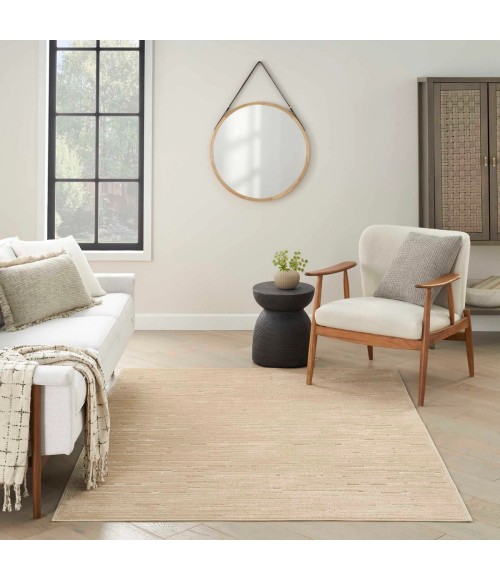 Nourison Care Free Taupe CAF04 4 ft. X 6 ft. Rect. Rug