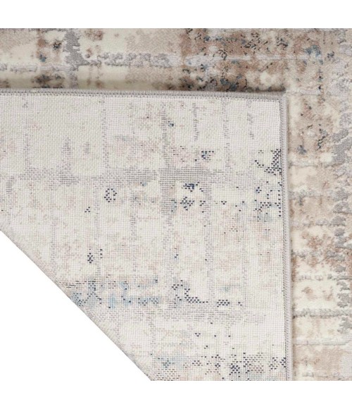 Calvin Klein CK022 Infinity Ivory Grey Blue IFN02 6 ft. X 9 ft. Rect. Rug