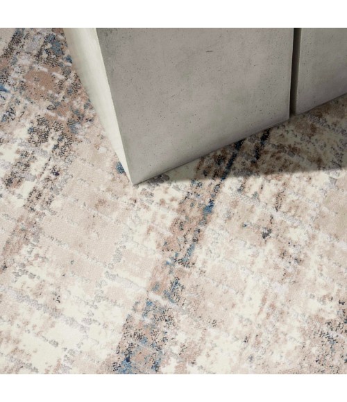 Calvin Klein CK022 Infinity Ivory Grey Blue IFN02 6 ft. X 9 ft. Rect. Rug