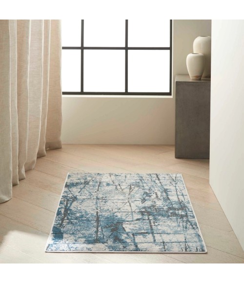 Calvin Klein CK970 Vapor Grey Blue CK972 8 ft. X 10 ft. Rect. Rug