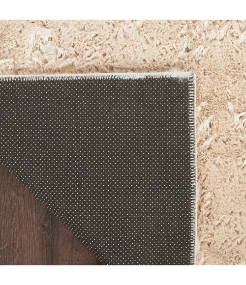 Nourison Cozy Shimmer Beige Gold CSH01 8 ft. X 10 ft. Rect. Rug
