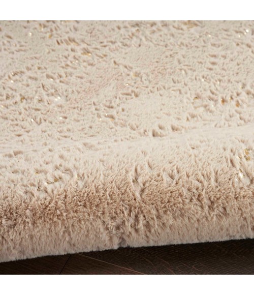Nourison Cozy Shimmer Beige Gold CSH01 8 ft. X 10 ft. Rect. Rug