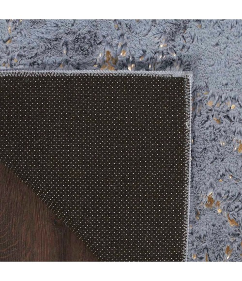 Nourison Cozy Shimmer Slate Gold CSH01 8 ft. X 10 ft. Rect. Rug