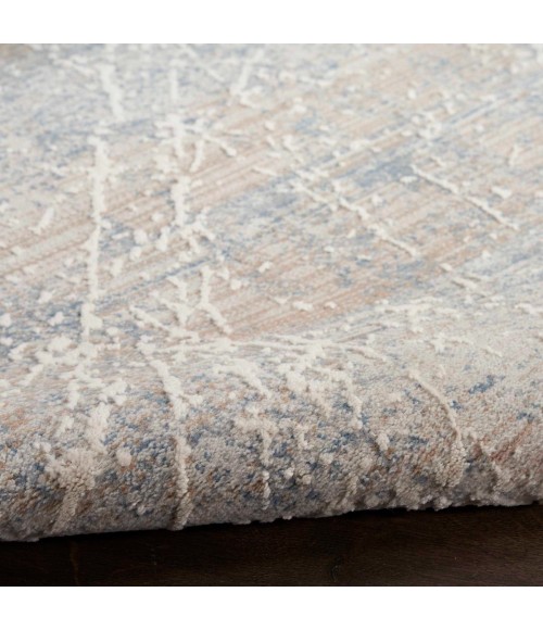 Nourison Exhale Beige Blue EXL02 8 ft. Rect. Rug
