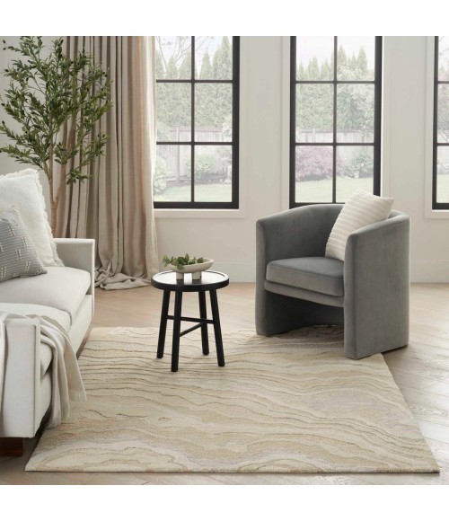 Nourison Graceful Beige GRU01 9 ft. X 12 ft. Rect. Rug