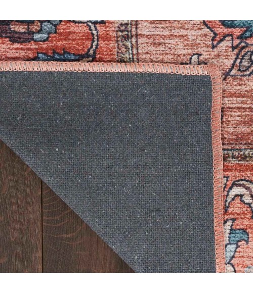 Nourison Grand Washables Rust Multicolor GRW03 8 ft. X 10 ft. Rect. Rug