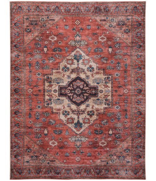 Nourison Grand Washables Rust Multicolor GRW03 8 ft. X 10 ft. Rect. Rug