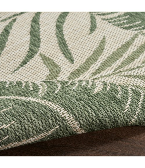 Nourison Garden Oasis Ivory Green GOA02 10 ft. X 14 ft. Rect. Rug