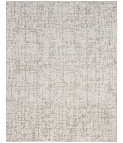 Nourison Modern Shag Ivory Grey MMD06 7 ft. 10 in. X 9 ft. 10 in. Rect. Rug