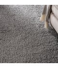 Nourison Luxurious Shag Grey LXR05 6 ft. 7 in. X 9 ft. 2 in. Rect. Rug