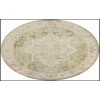 Nourison Astra Machine Washable Ivory Green ASW12 7 ft. 10 in. Round Rug