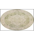 Nourison Astra Machine Washable Ivory Green ASW12 7 ft. 10 in. Round Rug