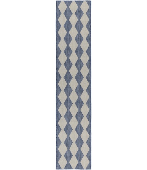 Nourison Positano Navy Blue POS04 2 ft. 2 in. X 10 ft. Rect. Rug
