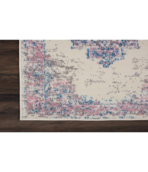 Nourison Grafix Ivory Pink GRF14 2 ft. X 6 ft. Rectangle Rug