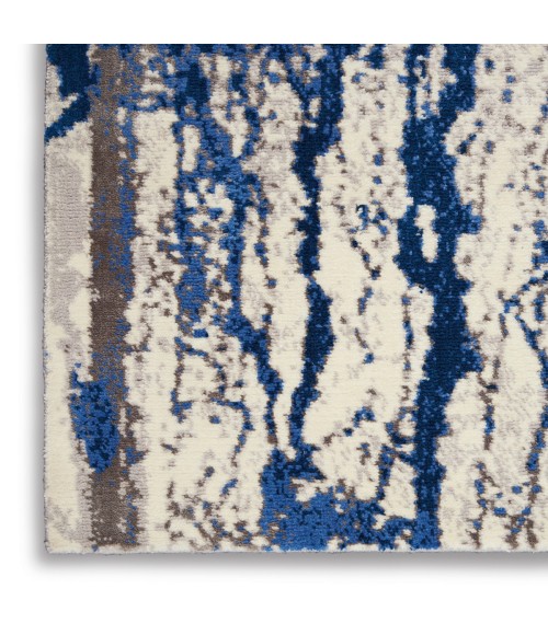 Nourison Twilight Area Rug TWI29 Ivory Blue 5'6" x 8'