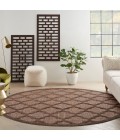 Nourison Easy Care Brown NES01 6 ft. X Round Rug