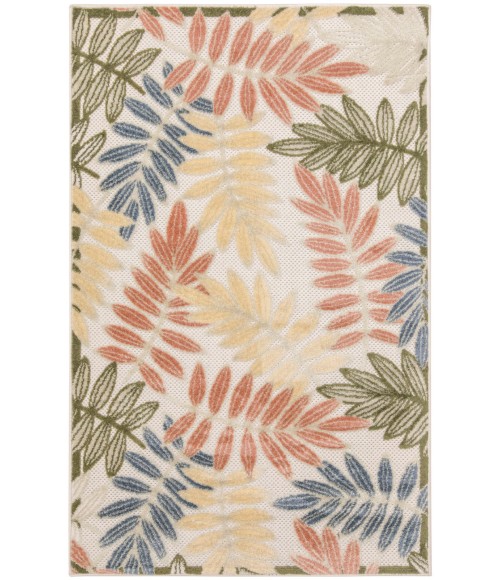 Nourison Aloha Ivory Rose ALH18 2 ft. 8 in. X 4 ft. Rect. Rug