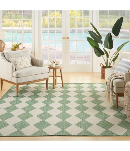 Nourison Positano Blue Green POS04 6 ft. X 9 ft. Rect. Rug