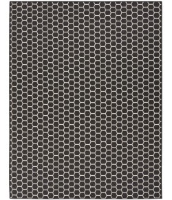 Nourison Twist Reversible Black TWS01 8 ft. X 10 ft. Rect. Rug