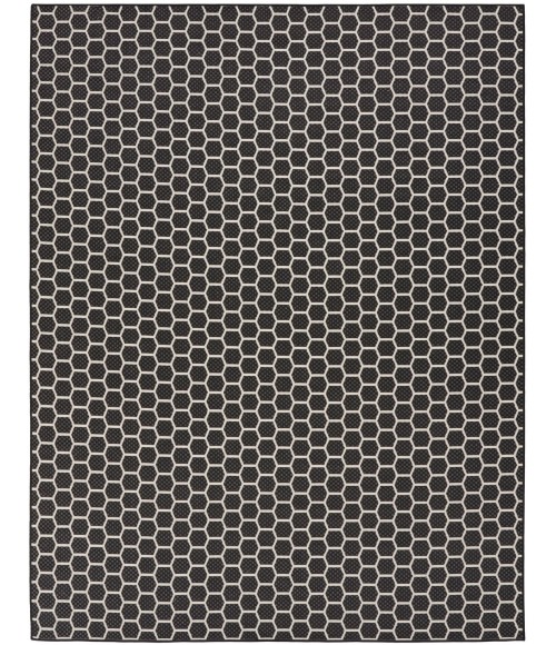 Nourison Twist Reversible Black TWS01 8 ft. X 10 ft. Rect. Rug