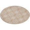Nourison Jubilant Taupe JUB06 5 ft. 3 in. Round Rug