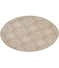 Nourison Jubilant Taupe JUB06 5 ft. 3 in. Round Rug
