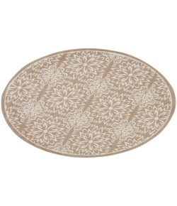 Nourison Home Jubilant JUB06 Taupe 5 ft. 3 in. Round Area Rug