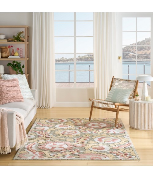 Nourison Aloha Sage Rose ALH17 3 ft. 6 in. X 5 ft. 6 in. Rect. Rug