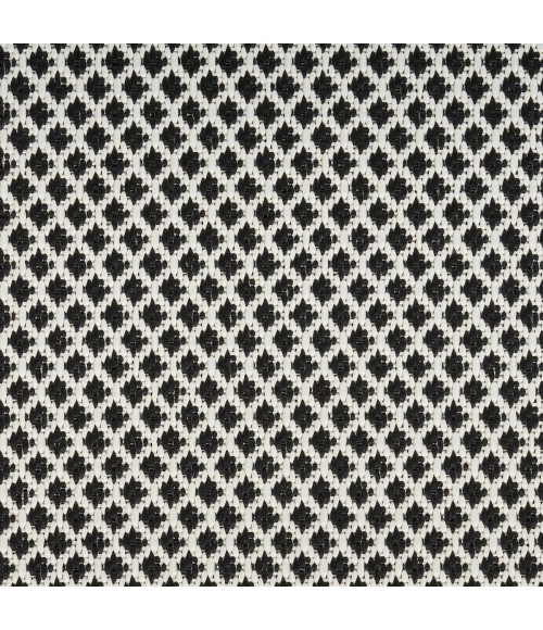 Nourison Courtyard Black White COU01 9 ft. X 12 ft. Rect. Rug