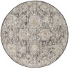 Nourison Oushak Home Charcoal OUS01 4 ft. X Round Rug
