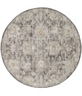 Nourison Oushak Home Charcoal OUS01 4 ft. X Round Rug