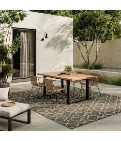 Nourison Horizon Indoor/Outdoor Charcoal HOZ01 8 ft. X 10 ft. Rect. Rug