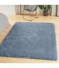 Nourison Luxurious Shag Light Blue LXR05 4 ft. X 6 ft. Rect. Rug