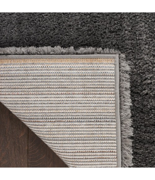 Nourison Luxurious Shag Grey LXR05 4 ft. X 6 ft. Rect. Rug
