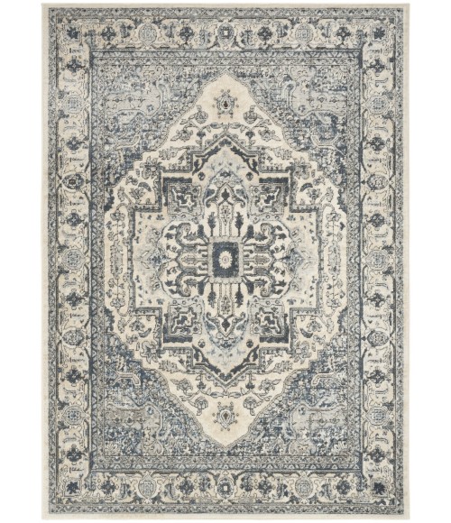 Nourison Concerto Ivory Navy CNC18 3 ft. 9 in. X 5 ft. 9 in. Rect. Rug
