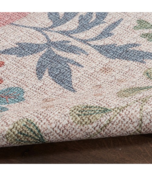 Nourison Nourison Washables Cream Multicolor NWB06 2 ft. X 3 ft. Rect. Rug