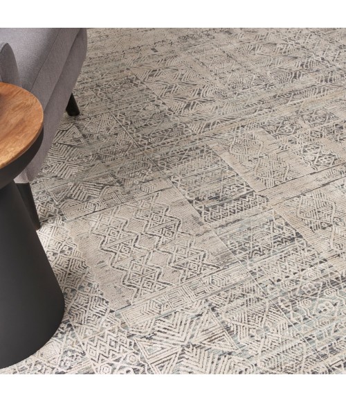 Nourison Lynx Ivory Blue LNX06 12 ft. X 16 ft. Rect. Rug