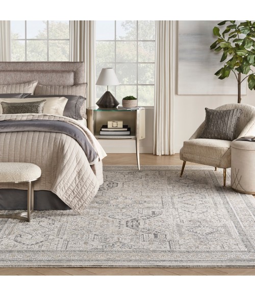 Nourison Nyle Ivory/Grey/Blue NYE01 12 ft. X 15 ft. 9 in. Rect. Rug