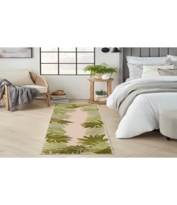 Nourison Home Aloha ALH40 Ivory Green 2 ft. X 6 ft. Area Rug