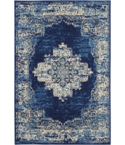 Nourison Grafix - Grf14 Navy Blue Area Rug 3 ft. 9 X 5 ft. 9 Rectangle