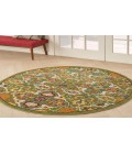 Nourison Allur Sage Ivory ALR03 4 ft. Round Rug