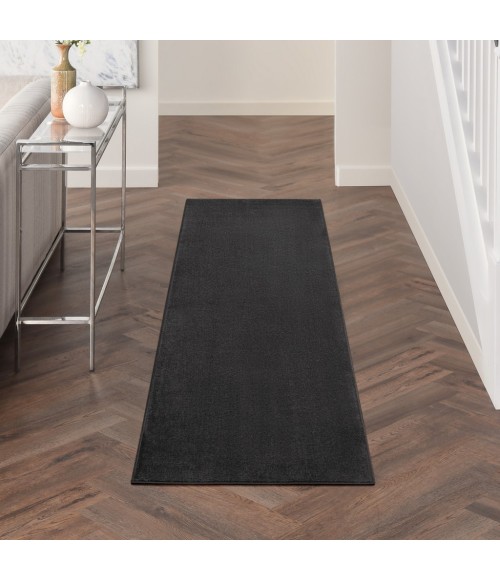 Nourison Essentials Black Area Rug NRE01-Black