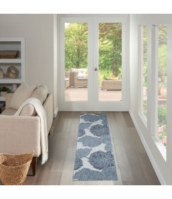 Nourison Garden Oasis Blue GOA04 2 ft. X 6 ft. Rect. Rug