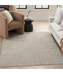 Nourison Cozy Modern Grey Ivory CMD03 7 ft. 10 in. X 9 ft. 10 in. Rect. Rug